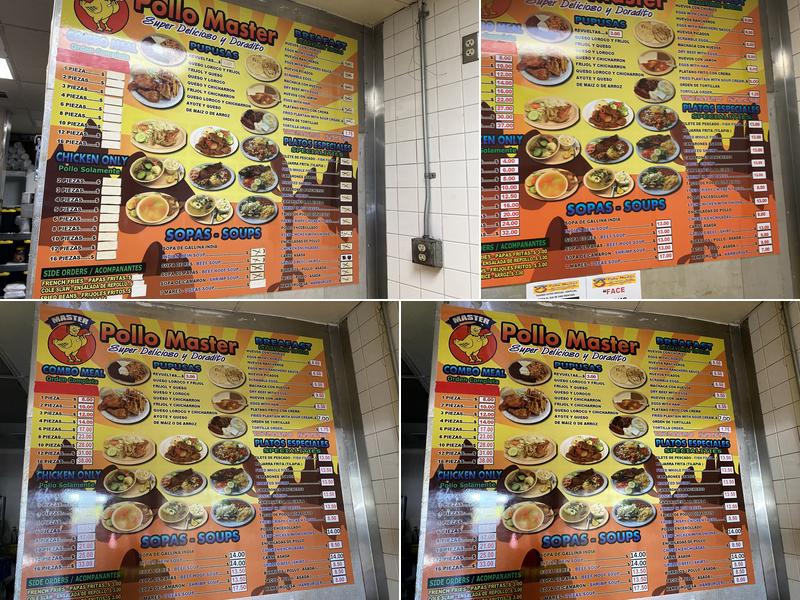 Pollo Master Menu