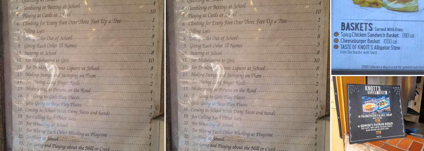 Wilderness Broiler Menu