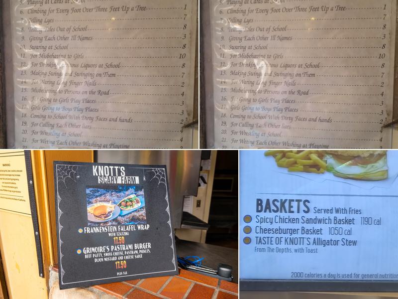 Wilderness Broiler Menu