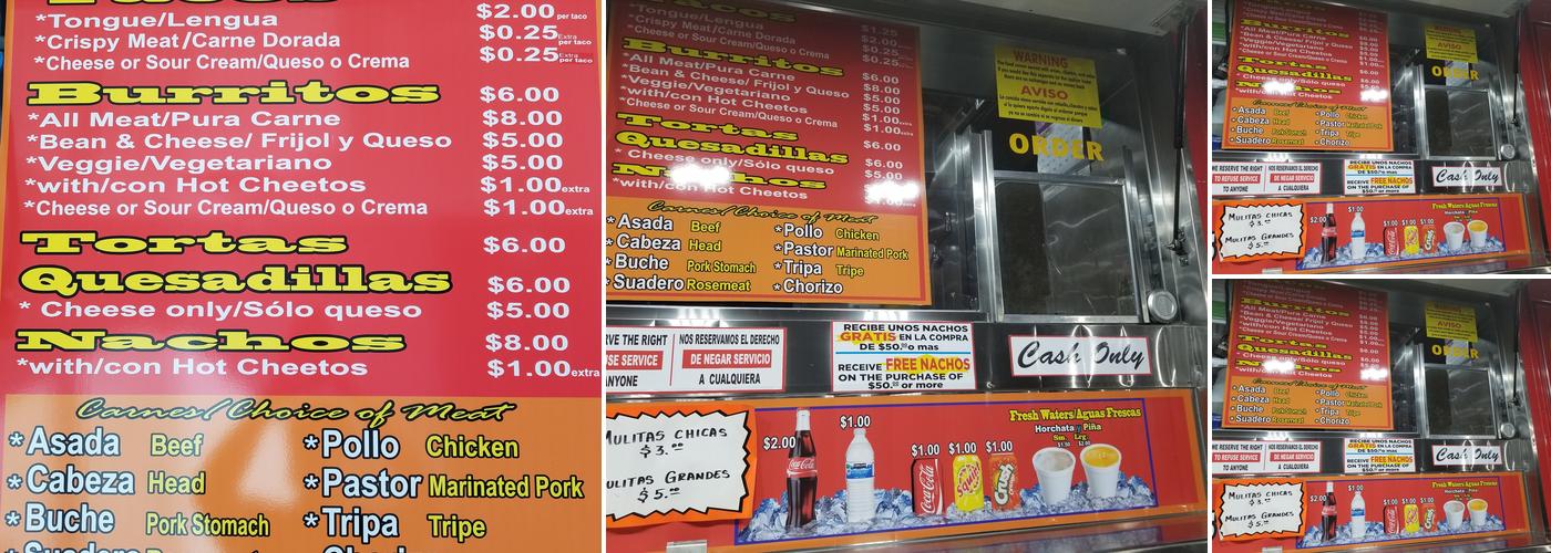 Tacos Y Burritos El Pariente Menu