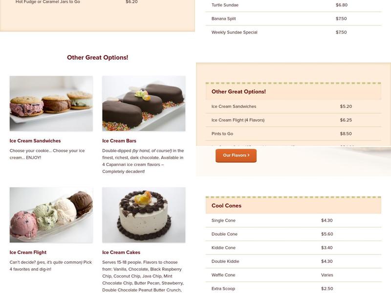 Cap's Catering Menu