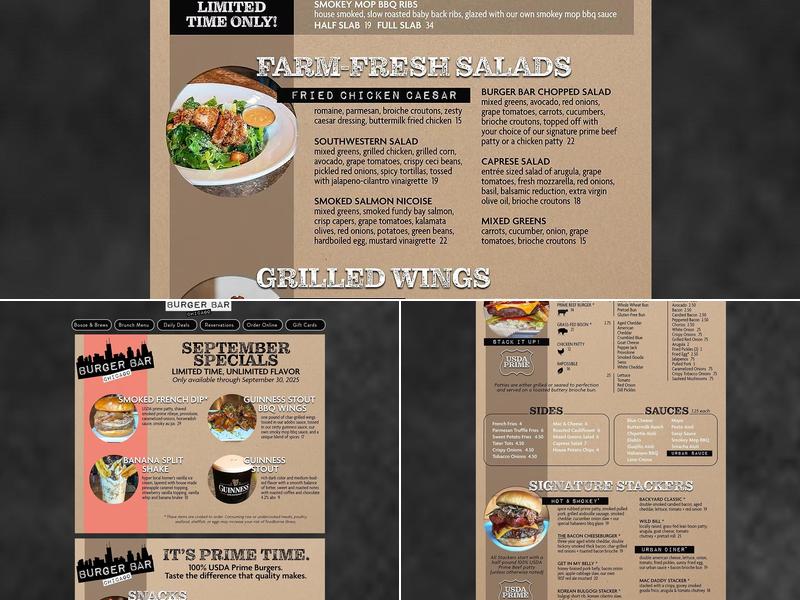 Good Eats Group Menu
