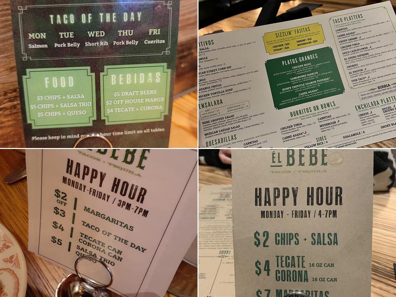 Él Bebe Menu