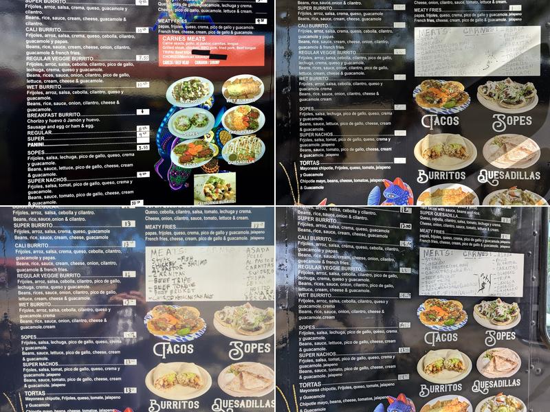 Jayli’s Cocina Menu