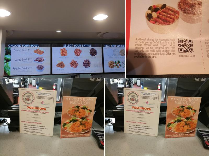 Yoshinoya Olympic Menu