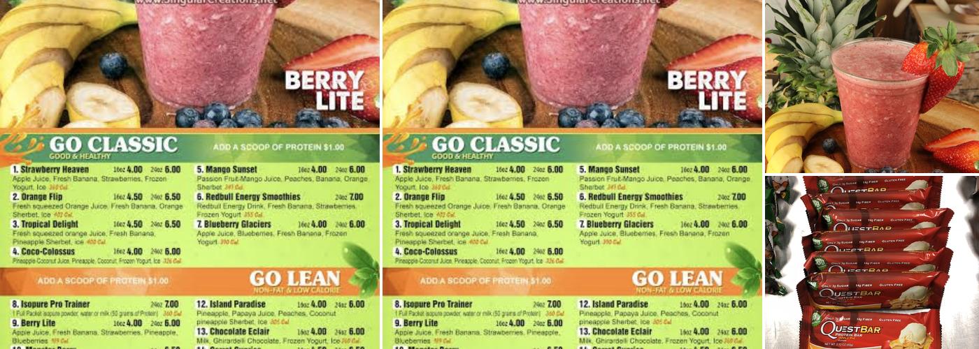 Anders Juice Bar Menu