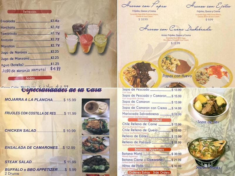 El Cafetal Menu