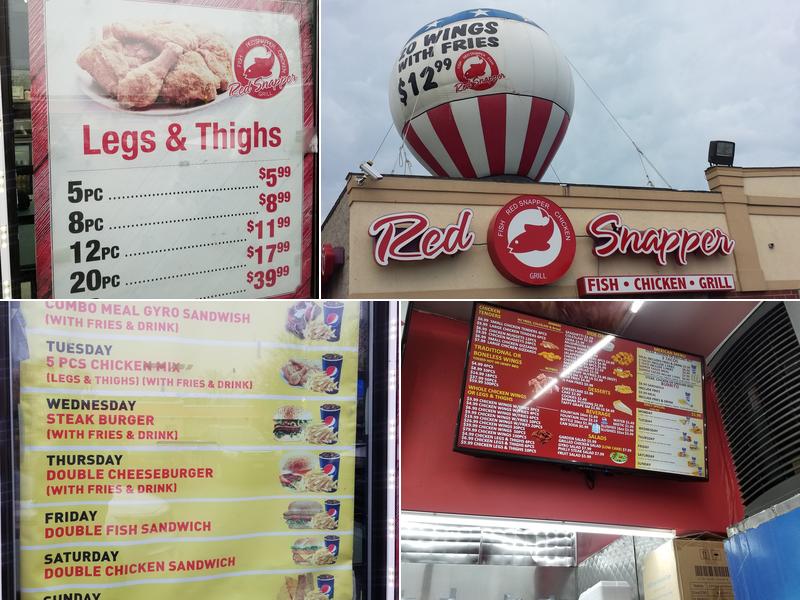 Red Snapper Fish Chicken Menu