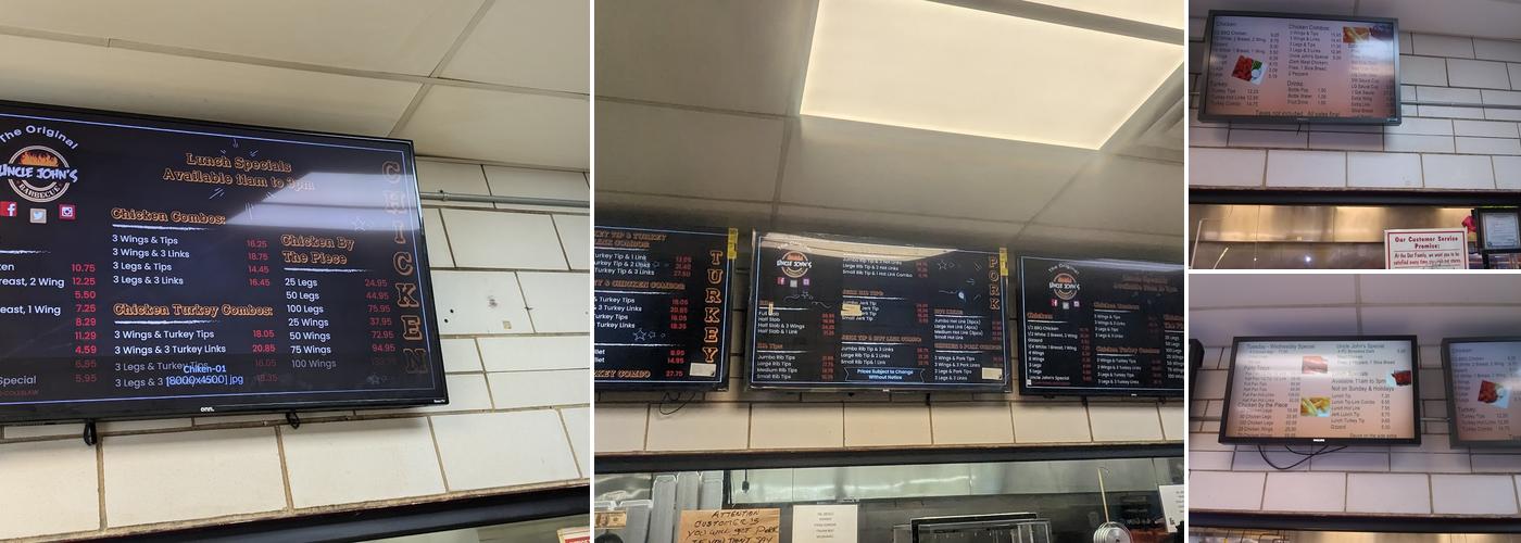 Uncle John's BBQ and Dat Donut Menu