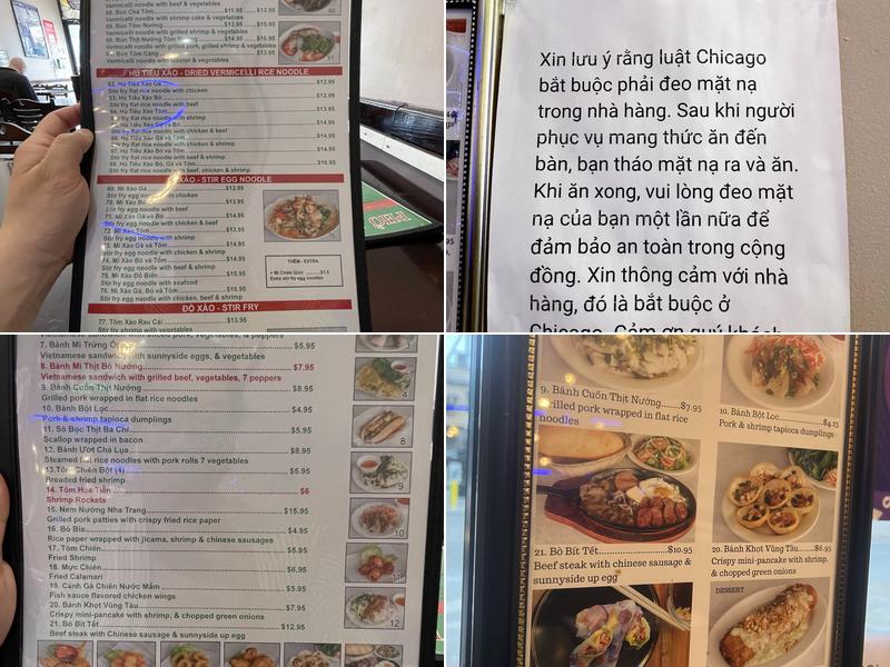 Phở Loan Menu