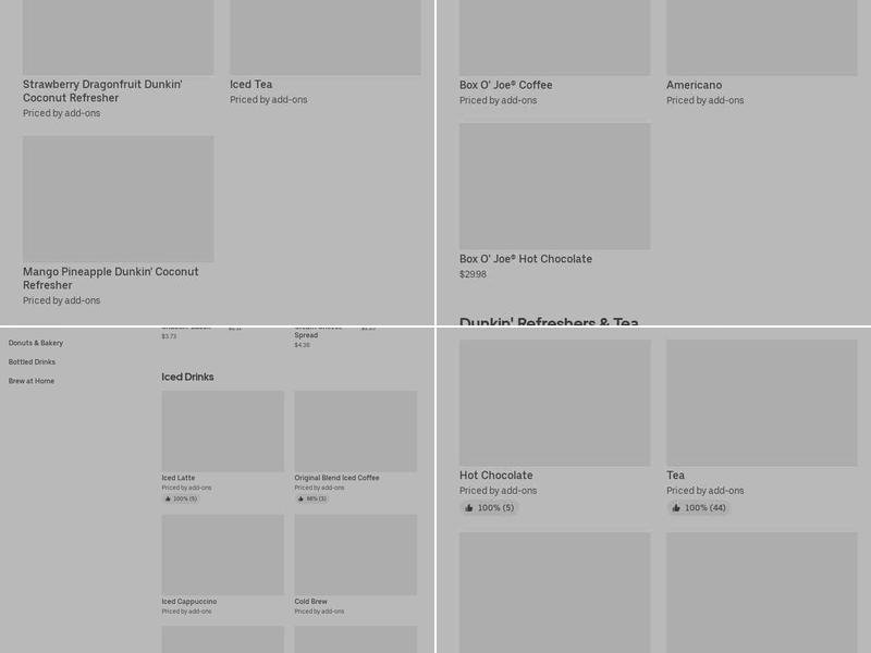 Dunkin' Menu