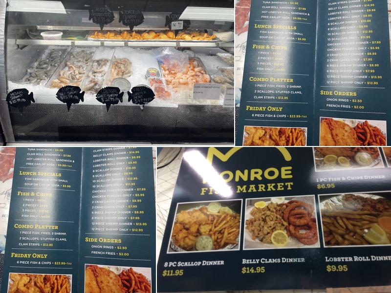 Monroe Fish Market Menu