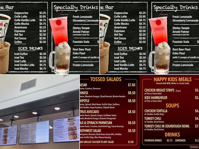 Trimana Menu
