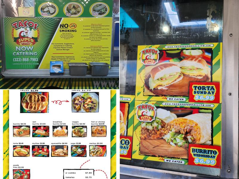 Tacos El Gallito Menu