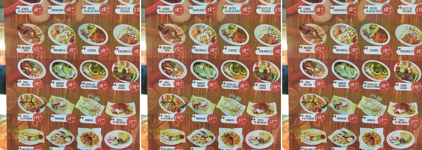 La Mano Tortilleria Menu