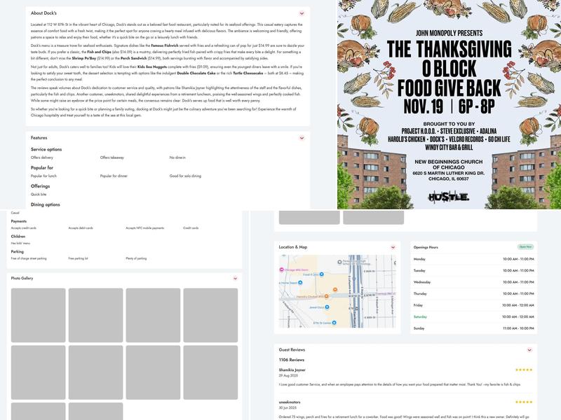 Dock's Menu