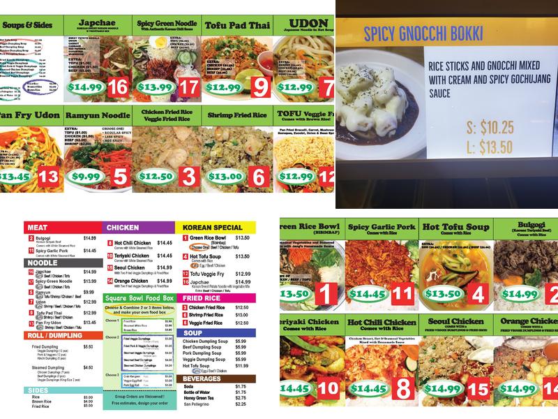 K-Kitchen Menu