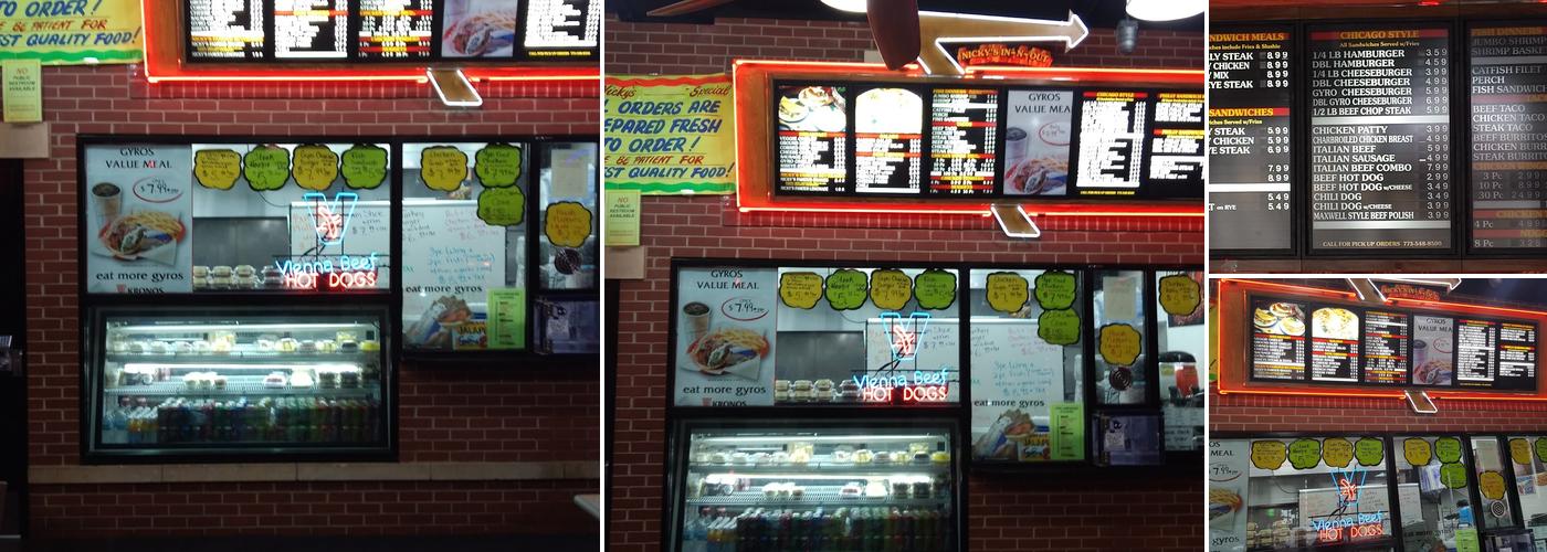 Nicky's Gyros Menu