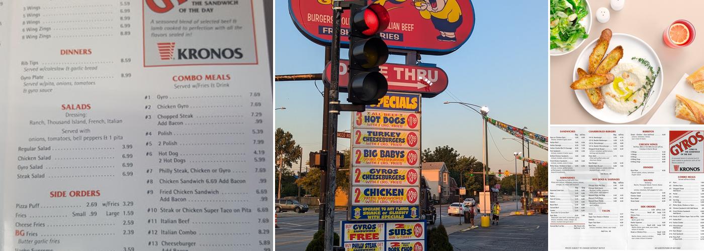 Petey's Gyros Menu