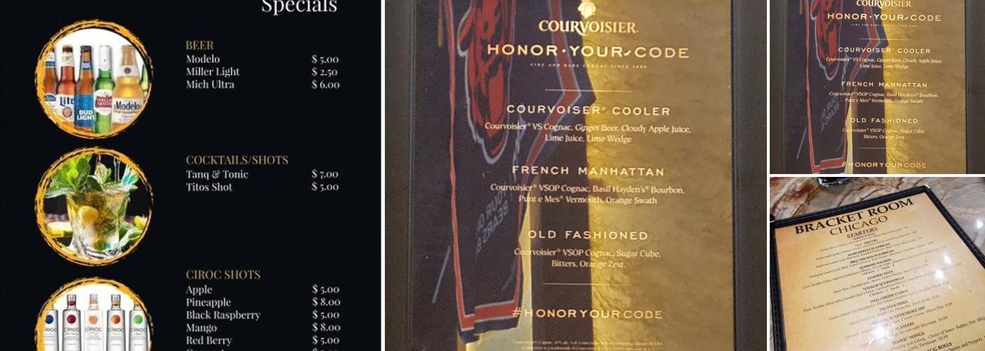 Bracket Room Menu