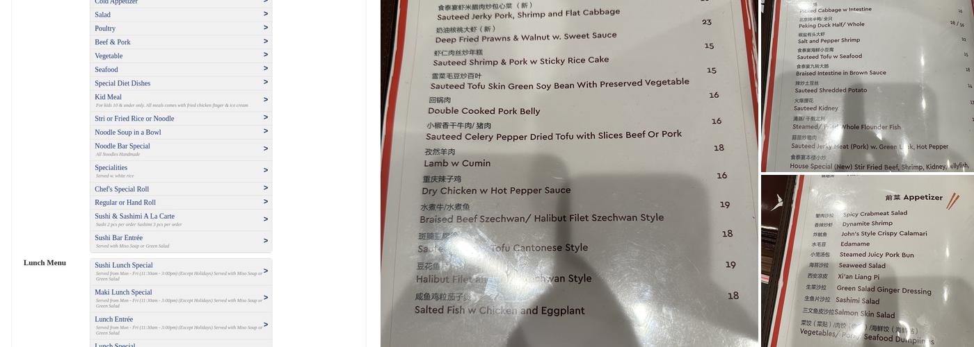 Sushi John Menu