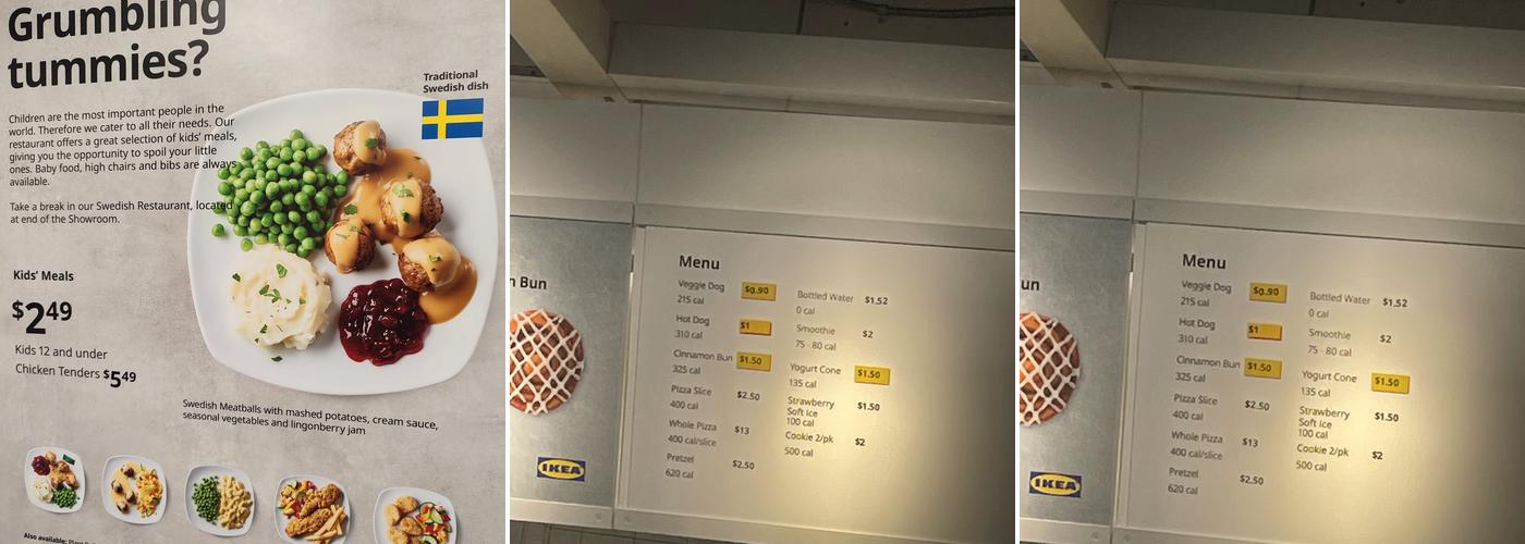IKEA Restaurant Menu