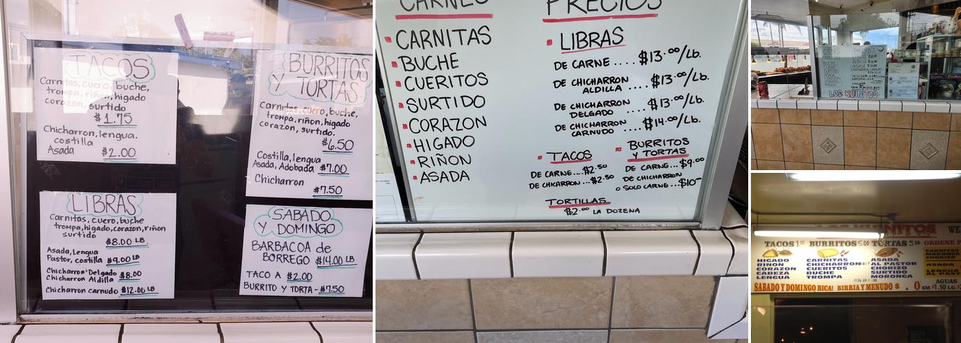 Los Kuinitos Menu