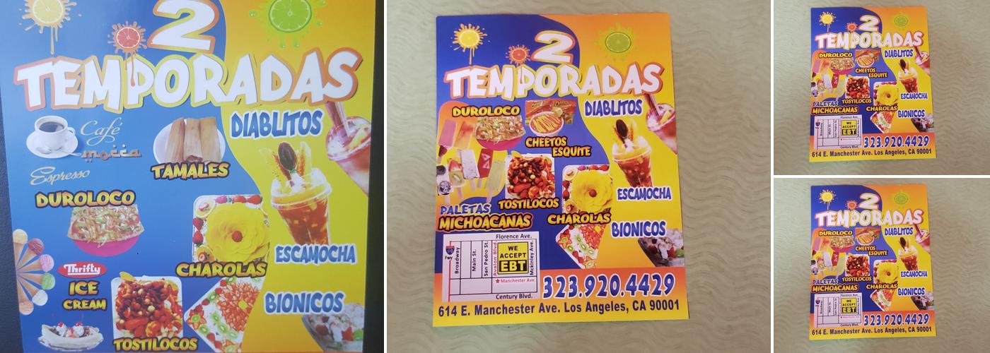 Dos Temporadas Bionicos Menu