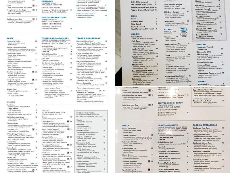 Cafotteria Modern Eatery Menu