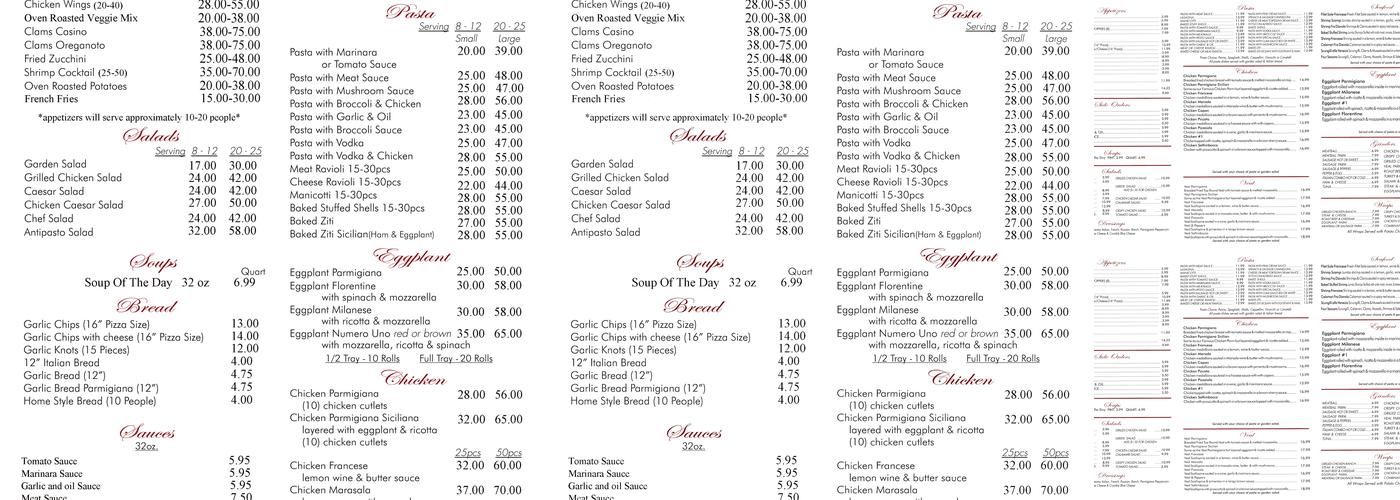 Augies # 1 Italian Restaurant and Pizzeria Menu