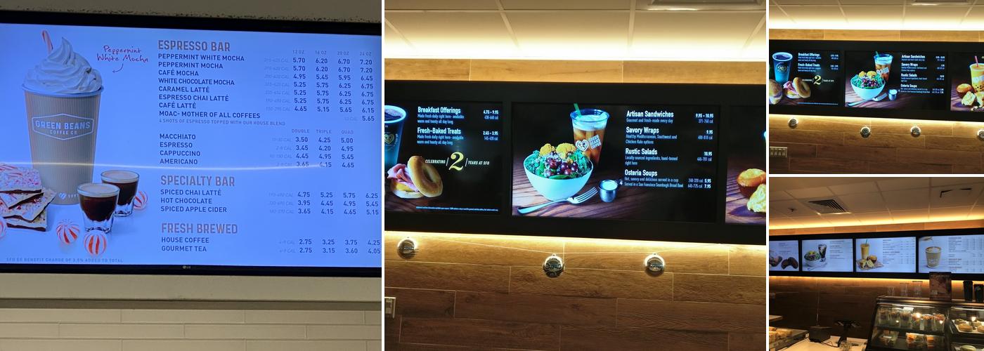 Green Beans Coffee Menu