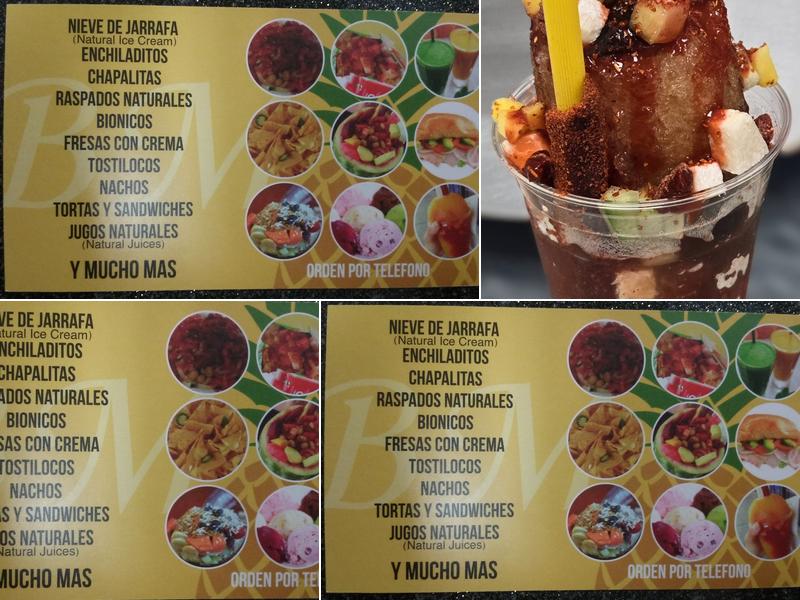 Bionicos Michoacan Menu