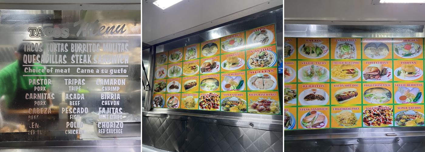 CRAZY TACOS Menu