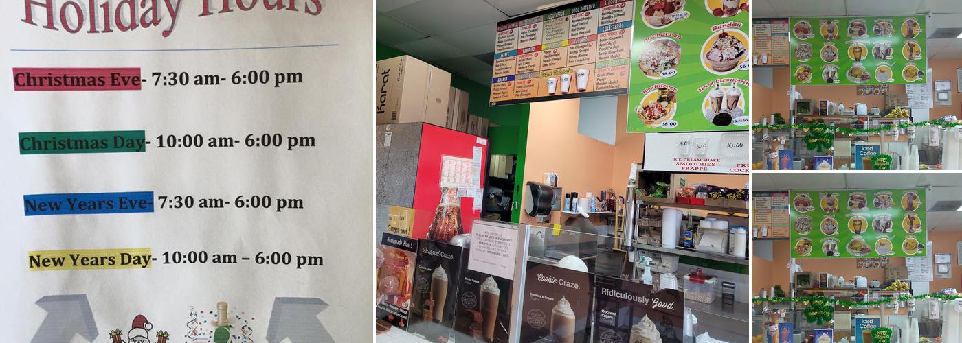Jugos y Bionicos Marisol Menu