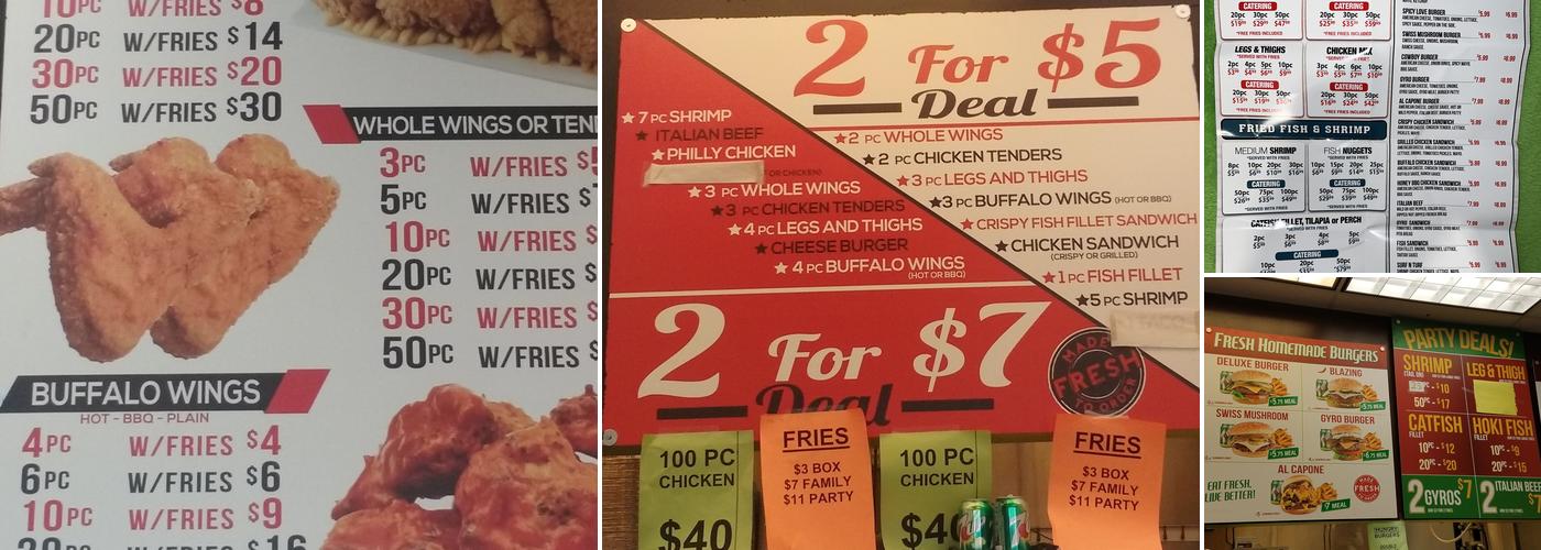 Seashell Restaurant on 69th Menu