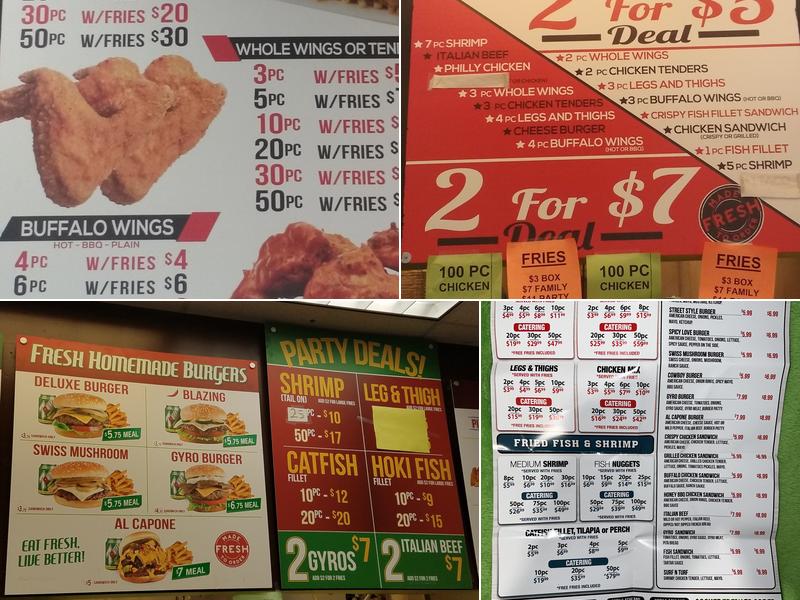 Seashell Restaurant on 69th Menu