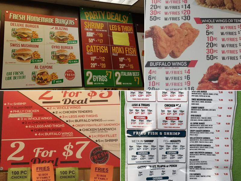 Seashell Restaurant on 69th Menu
