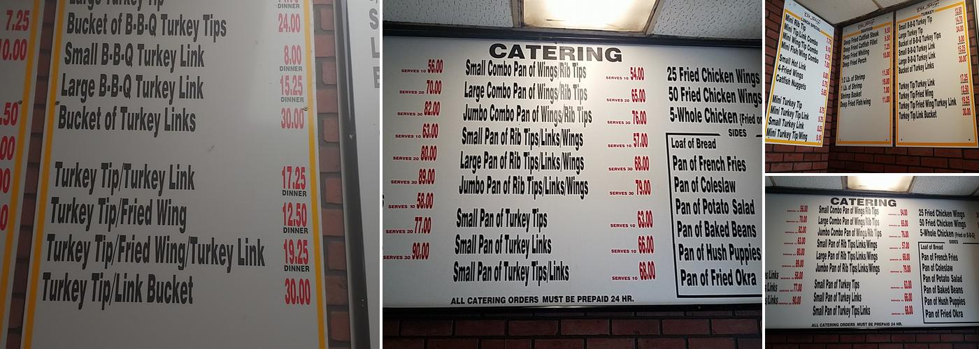 Chicago Pit Stop BBQ Menu