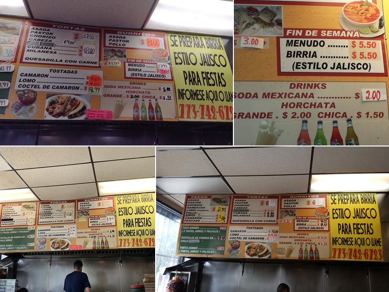 Tacos Don Cuco Menu