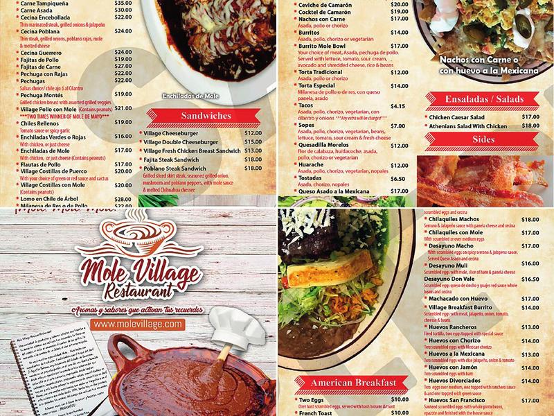 Mole Village Restaurant Menu