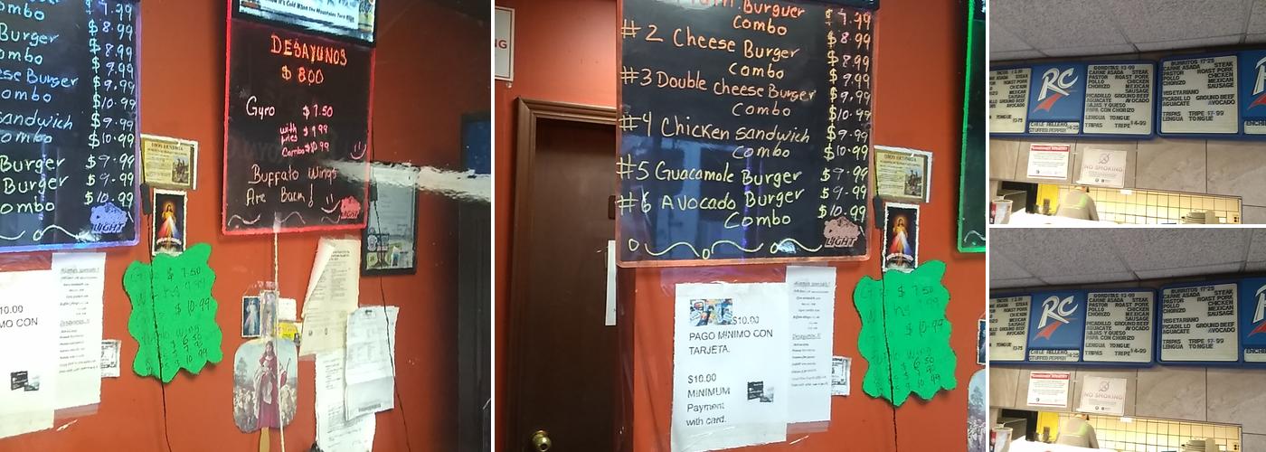 Taqueria Los Alamos Menu