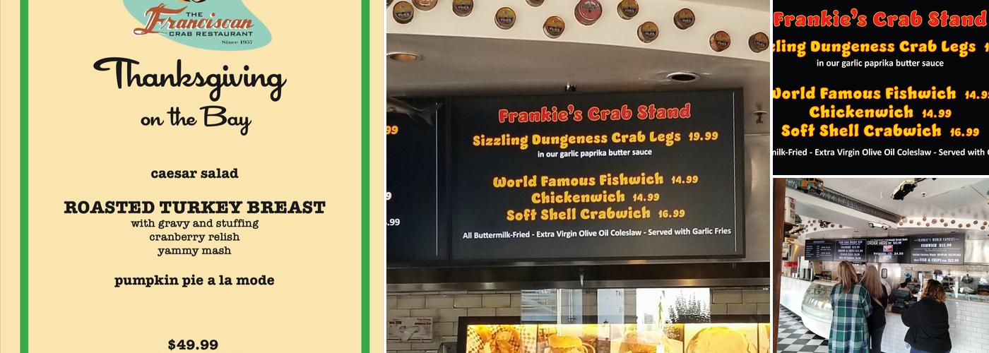 Frankie's Crab Stand Menu