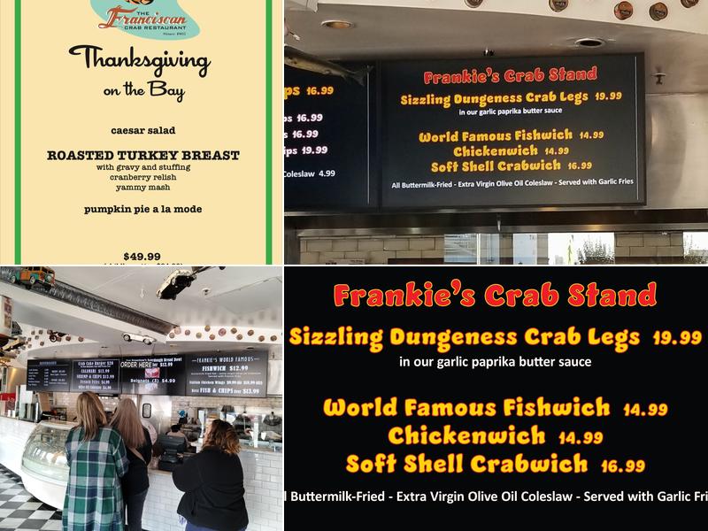 Frankie's Crab Stand Menu