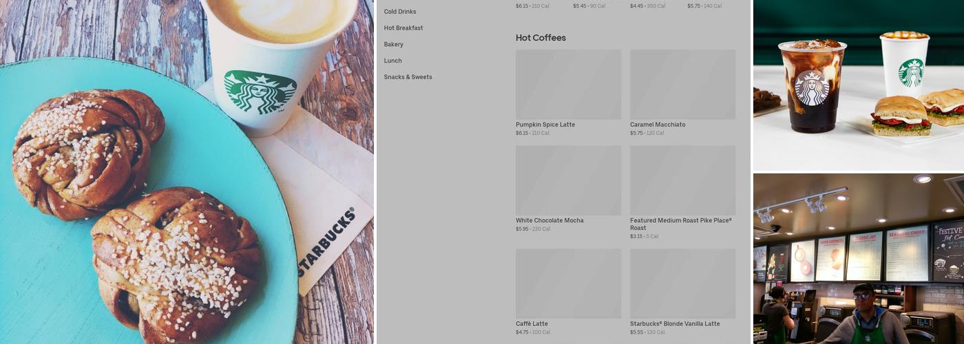 Starbucks Coffee Company Menu
