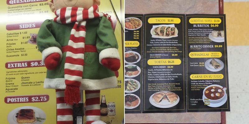 Taqueria La Hacienda Menu