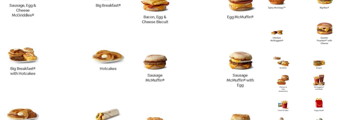 McDonald's Menu