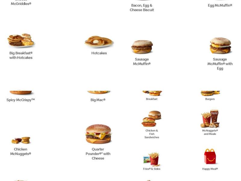 McDonald's Menu