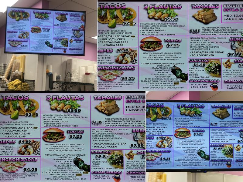 La Michoacana Y Mas Menu