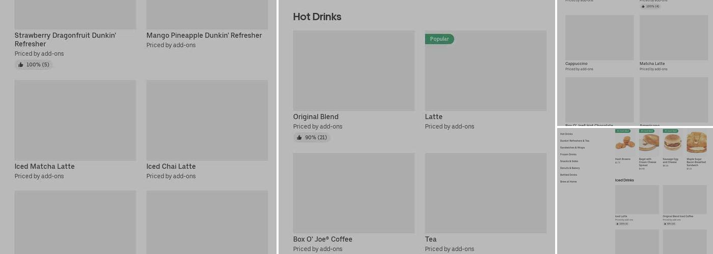 Dunkin' Menu
