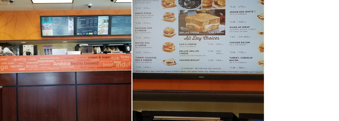 Dunkin' Menu